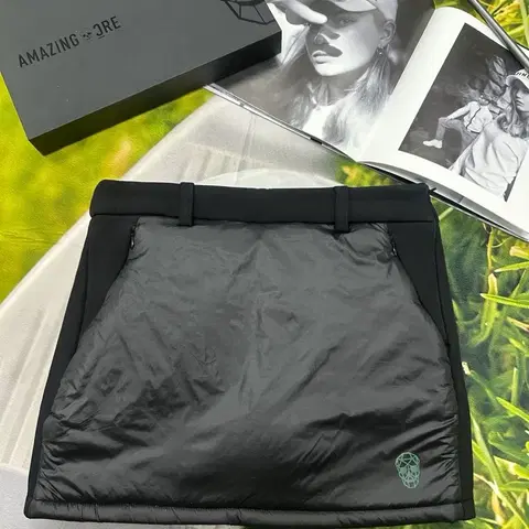 어메이징크리 여성 패딩 기모스커트