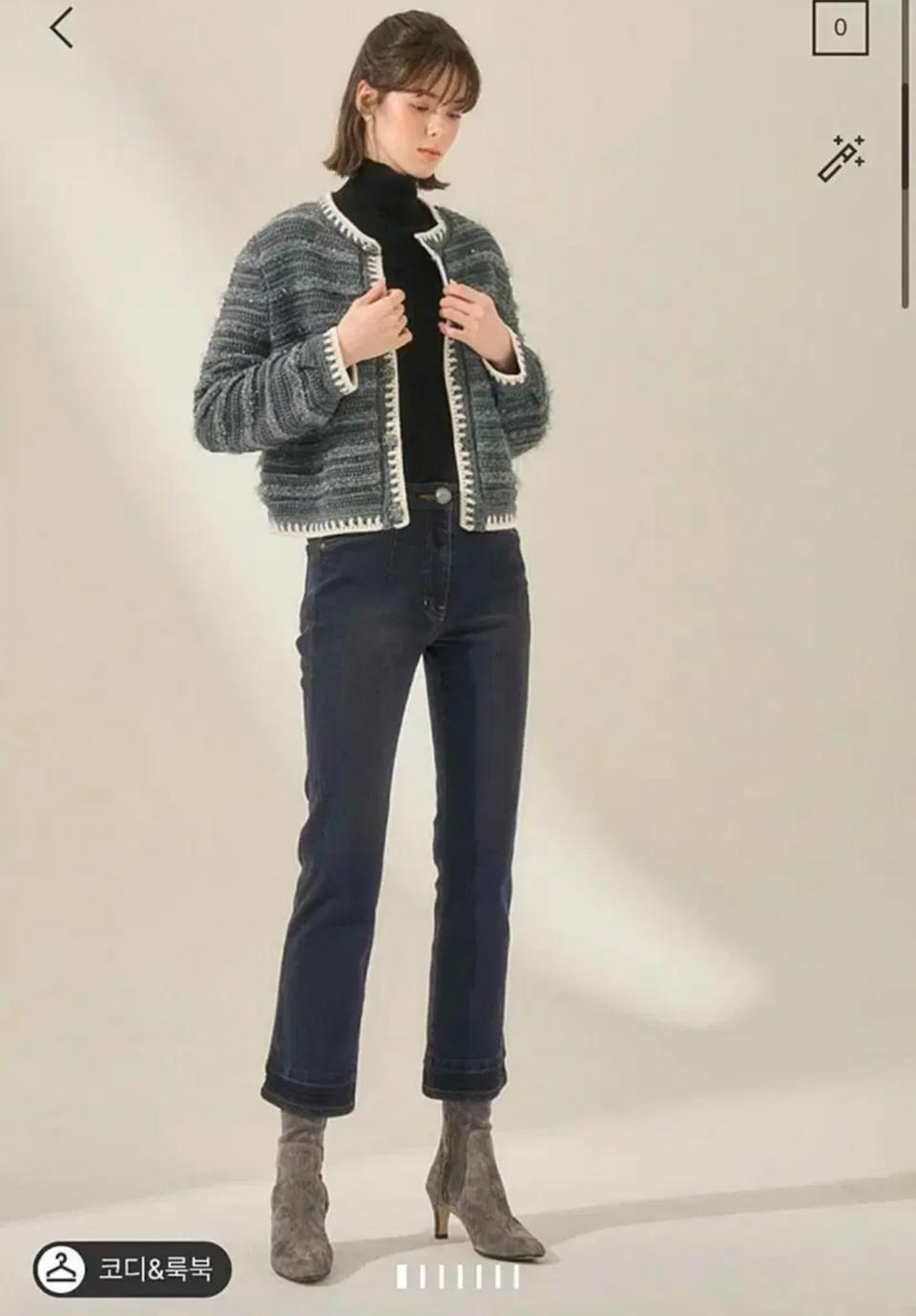 마른 55 텍달린 새상품 마인 기모 부츠컷 데님 청바지 슬랙스 타임 앵클