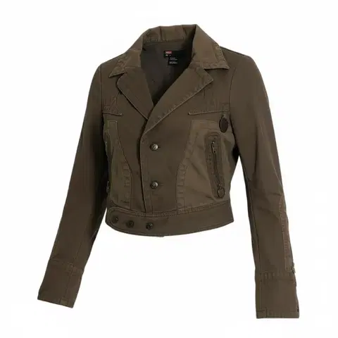 디젤 y2k 크롭 라이더 자켓 m