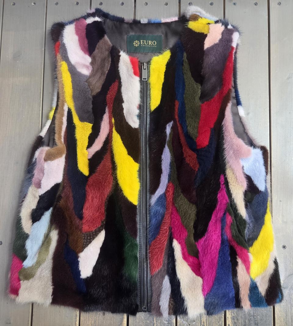 유로컬렉션 멀티 밍크 베스트 66싸이즈