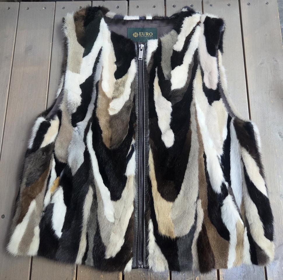 유로컬렉션 멀티 밍크 베스트 66싸이즈