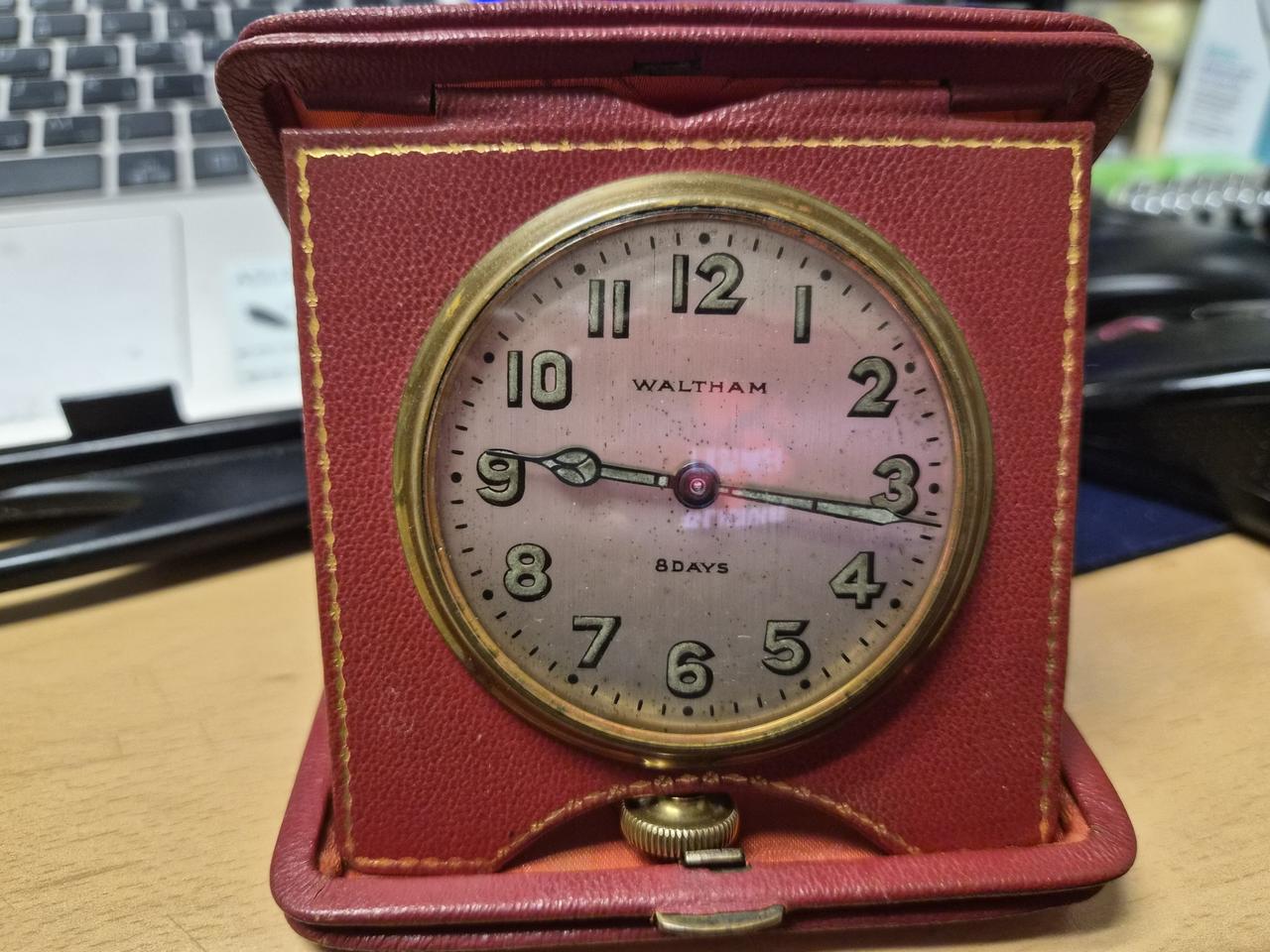 Waltham 8 Days 빈티지 탁상시계