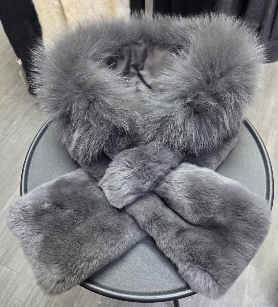 그레이 폭스&래빗 머플러