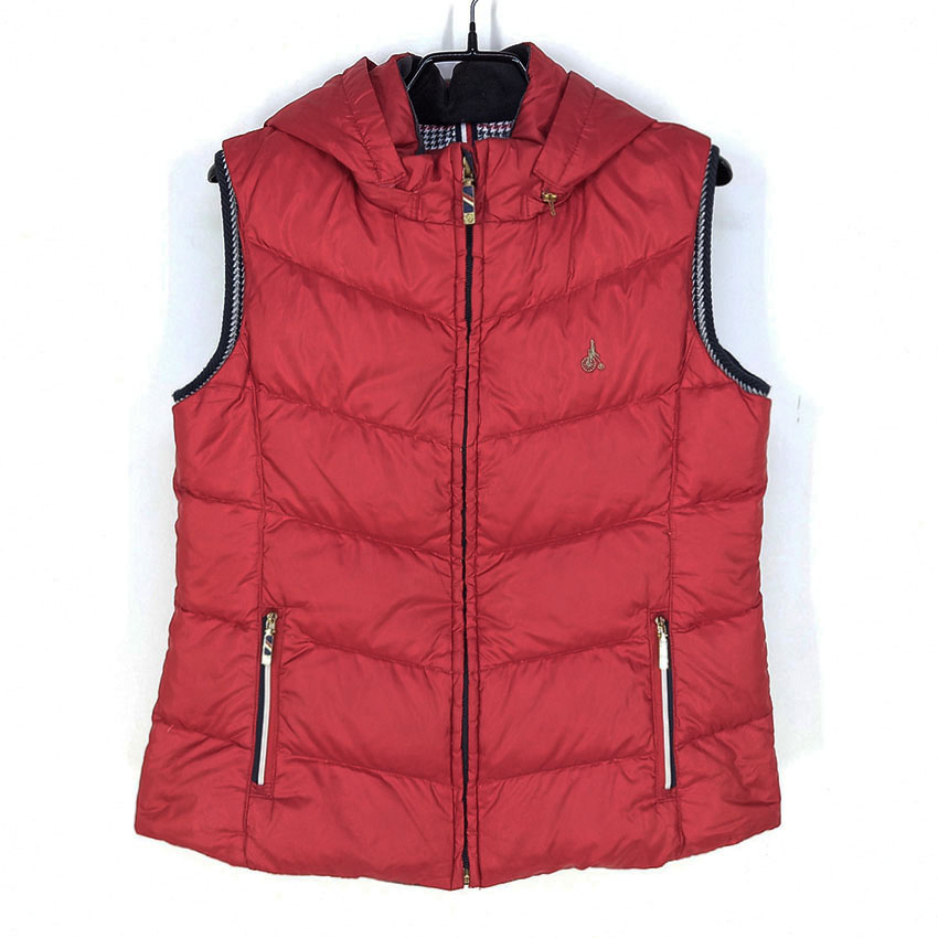 빈폴 아동 후드탈부착 덕다운 패딩조끼 레드155 (HU27349)