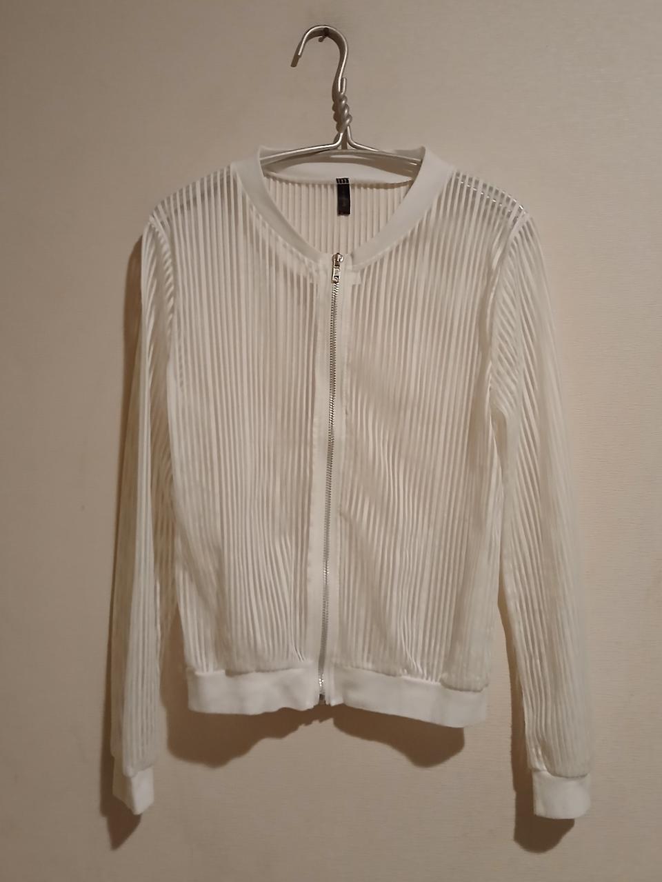 시스루 슬리브 풀 집업 점퍼 골프웨어 골프점퍼 메쉬 가디건 자켓 잠바