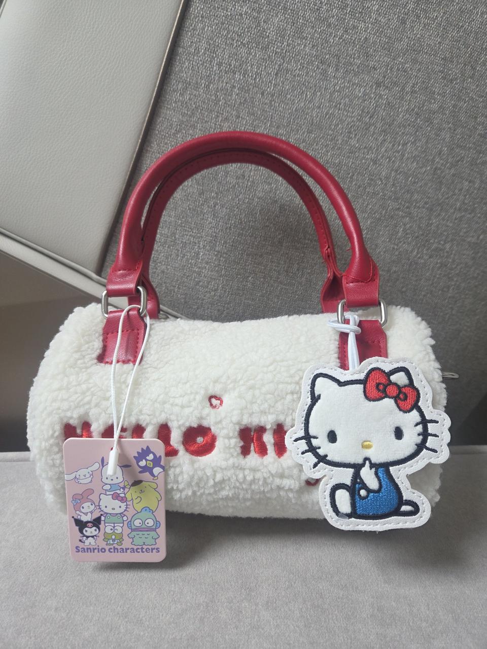 헬로키티 미니 원통 핸드백,크로스백,키티 가방