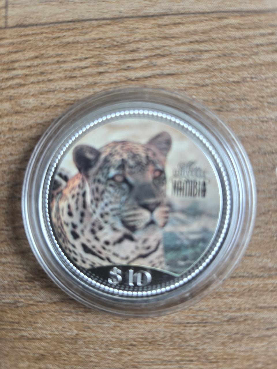 나미비아 $10 기념주화 표범은화