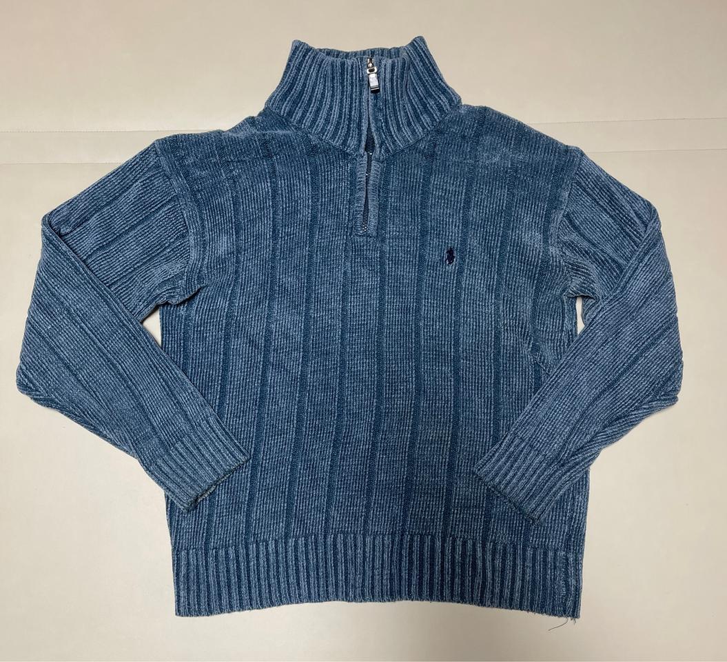 폴로 랄프로렌 90s 오리지널 USA 쿼터집업 니트