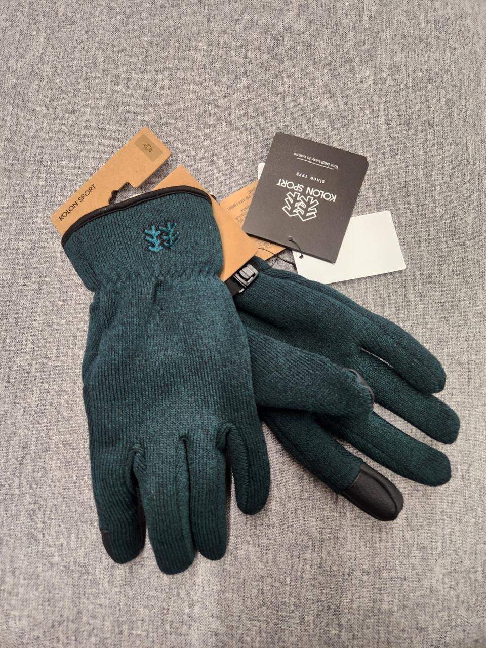 새상품)코오롱스포츠 남녀공용 믹스컬러 니트 장갑