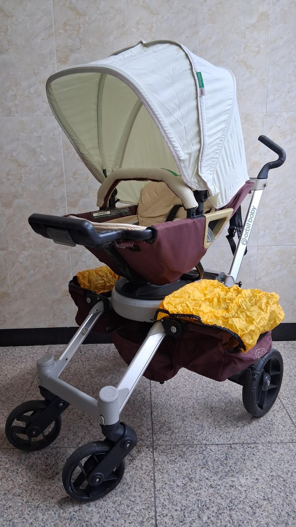 미국산 최고급 명품 럭셔리 디럭스 유모차 올빗베이비 2 칼라(모카+딸기)