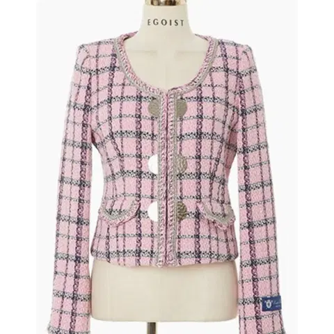 에고이스트 라운드넥 트위드 자켓 55