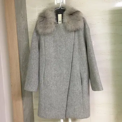 오즈세컨 폭스퍼 울 코트 55