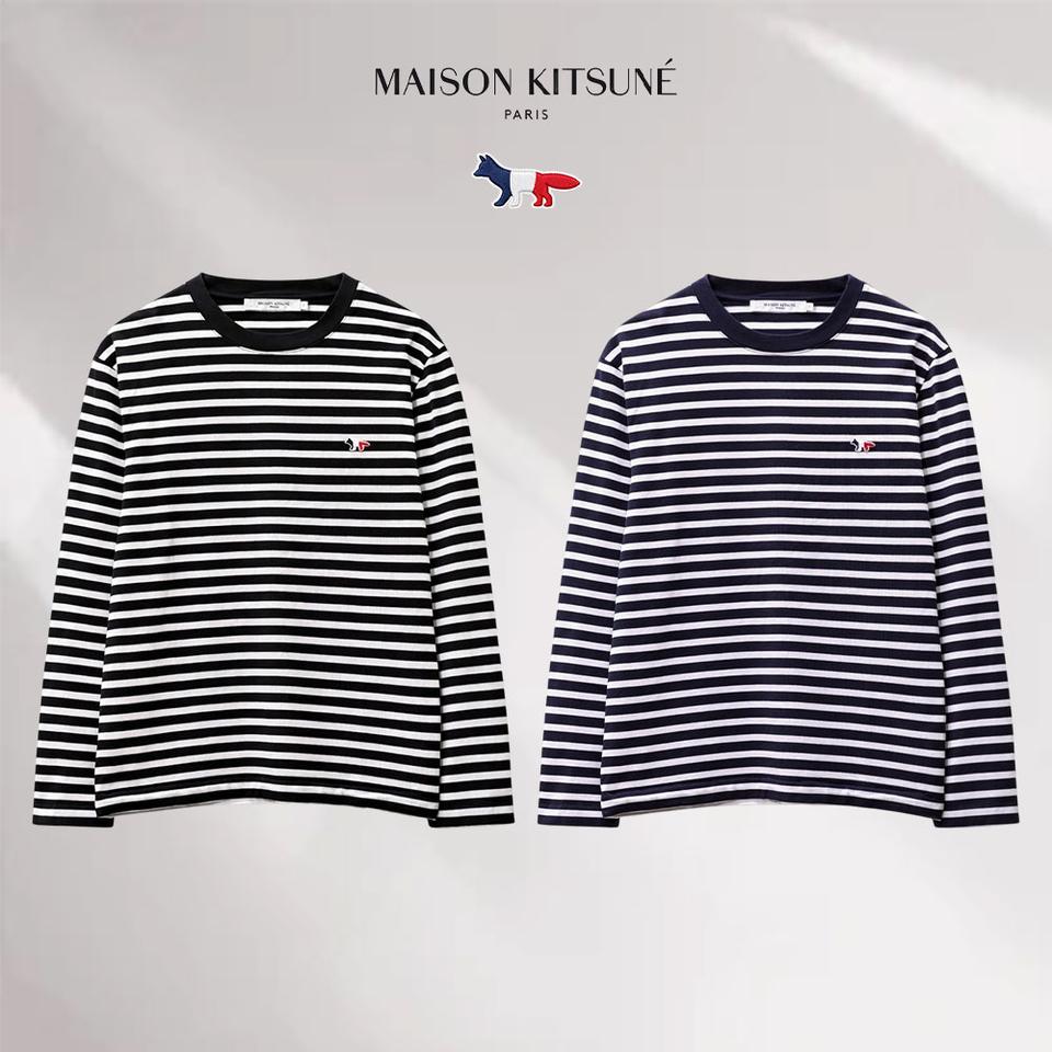 [새상품/정품] 메종키츠네 남여공용 스트라이프 긴팔티