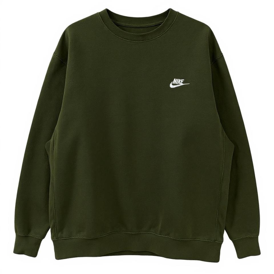 나이키 자수 스우시 맨투맨 카키xxl