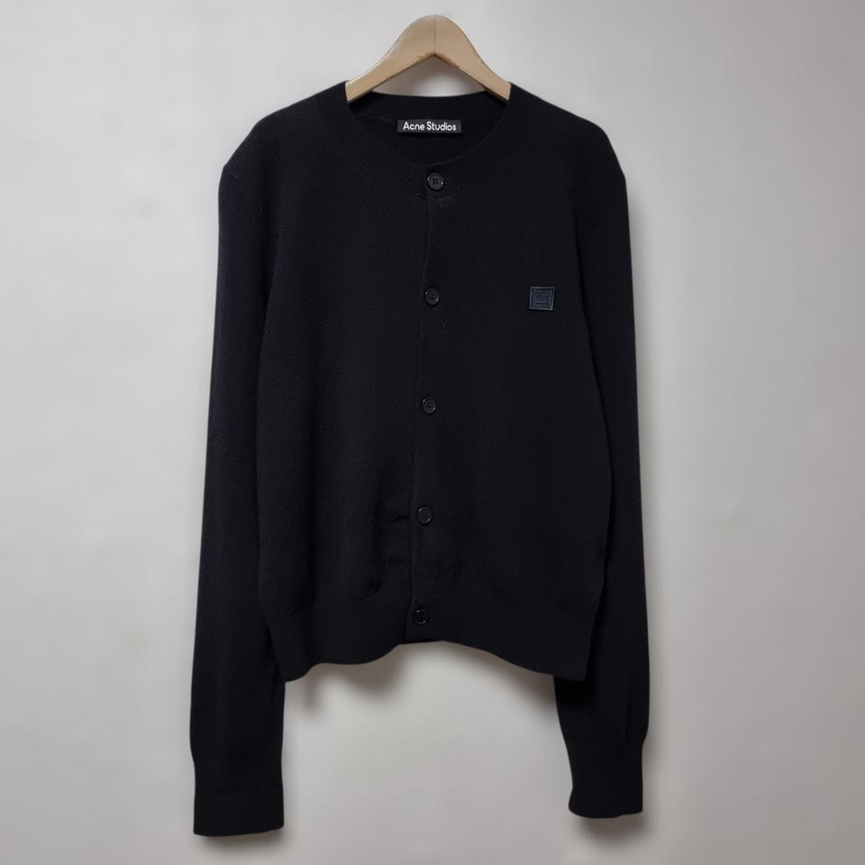 아크네 스튜디오 페이스 로고 가디건 100