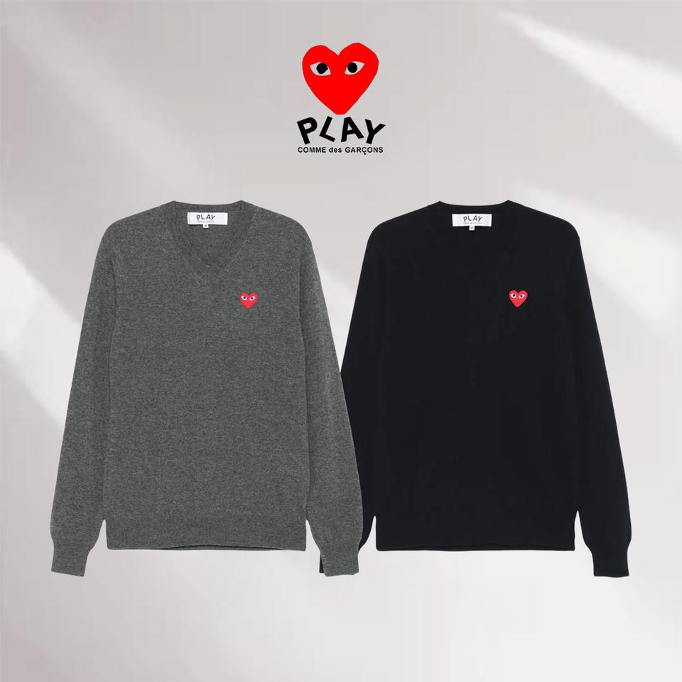 [새상품/정품/특가] 꼼데가르송 남여공용 브이넥 니트