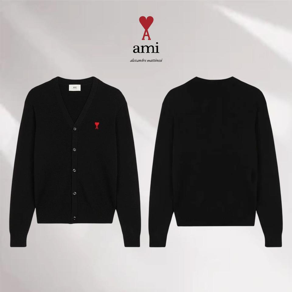 [새상품/QR정품/무료배송] 아미 남여공용 브이넥 울 가디건
