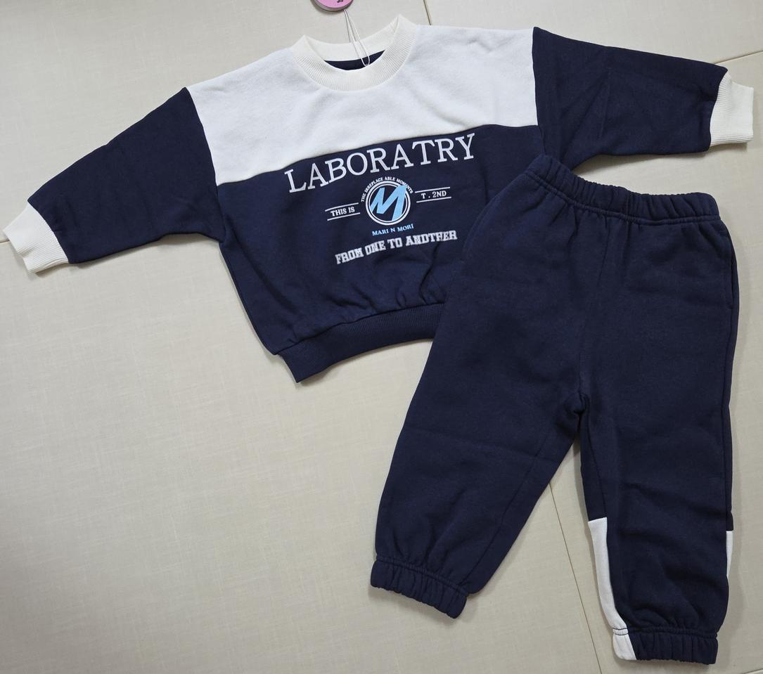 (새상품) 남아 기모맨투맨 상하복세트 100사이즈