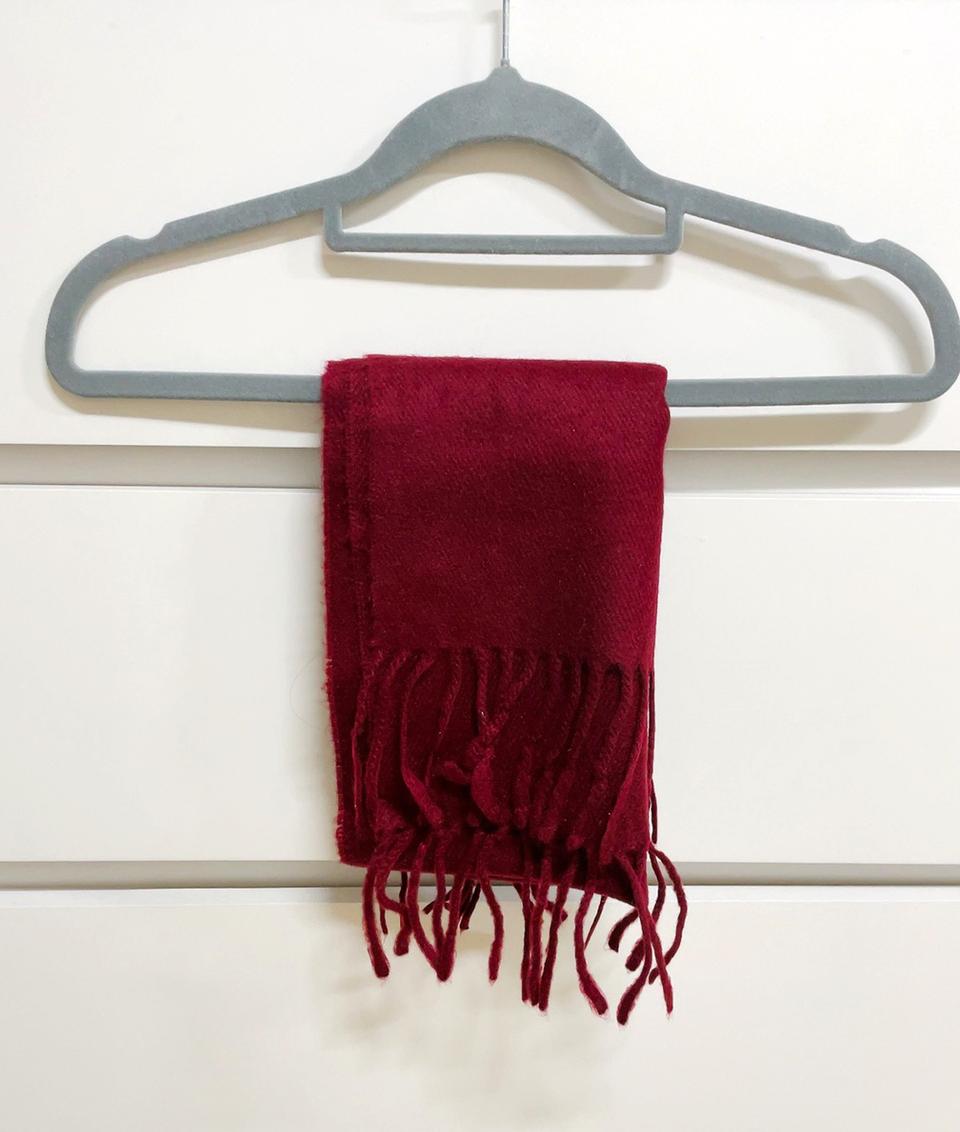 버건디 컬러 와인색 머플러 목도리 상태 좋음