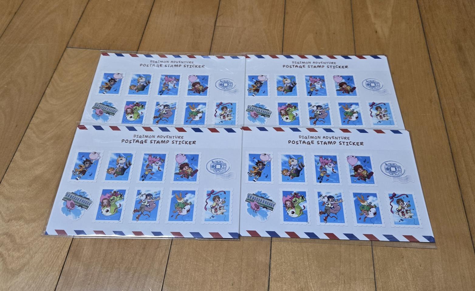 디지몬 어드벤처 25주년 우표 스티커