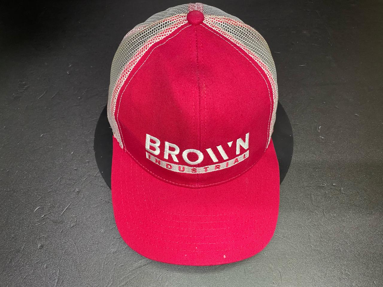 Brown vintage trucker cap