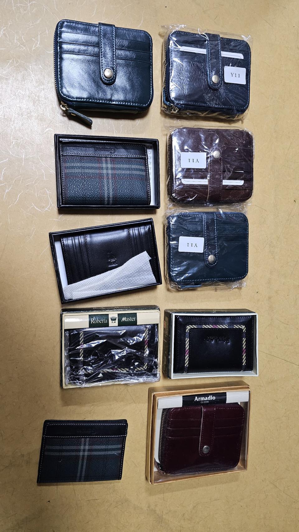 소가죽지갑 10개 일괄 새제품