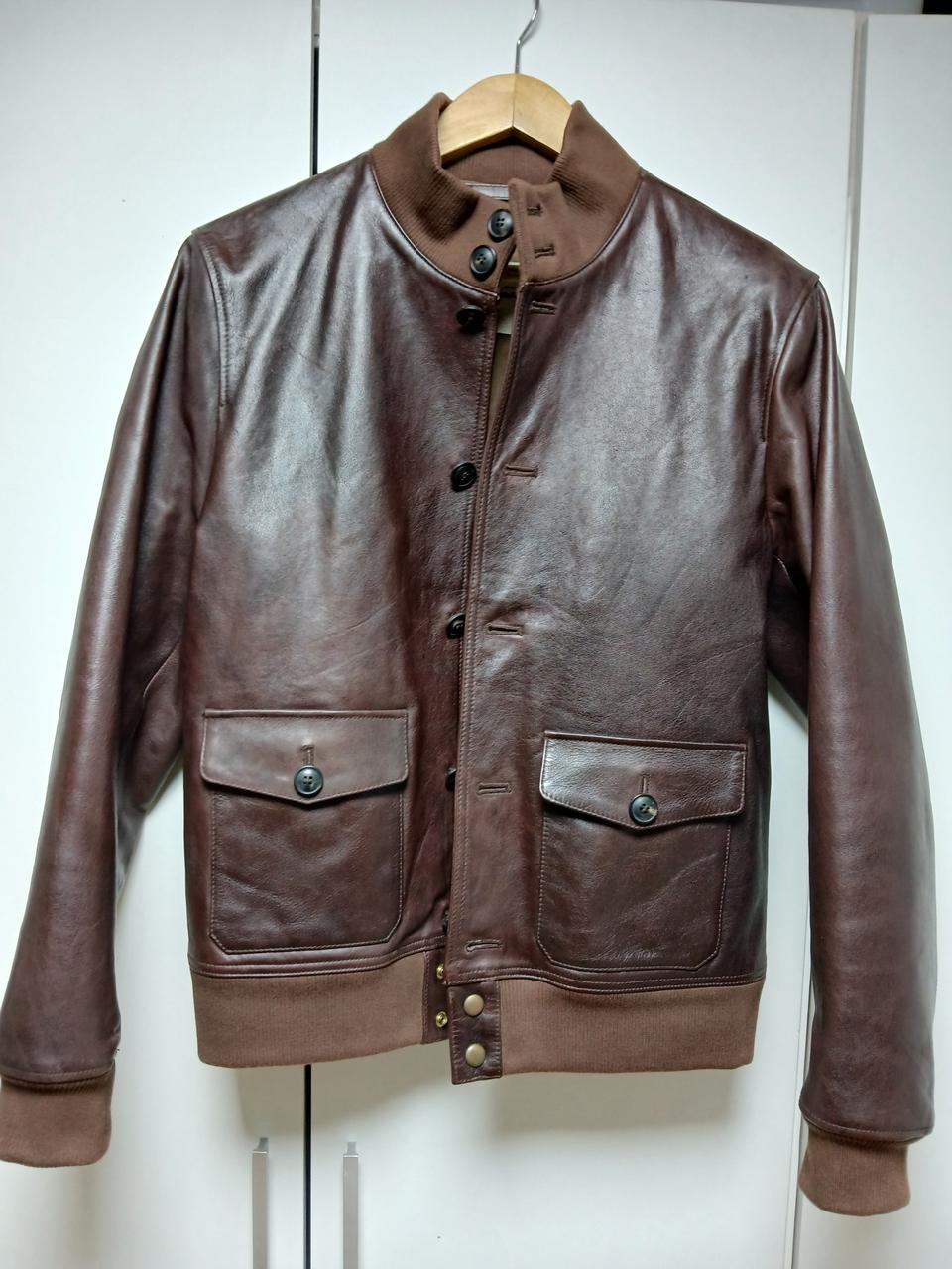 A-1 A1 블루종 가죽자켓(오일풀업 소가죽)