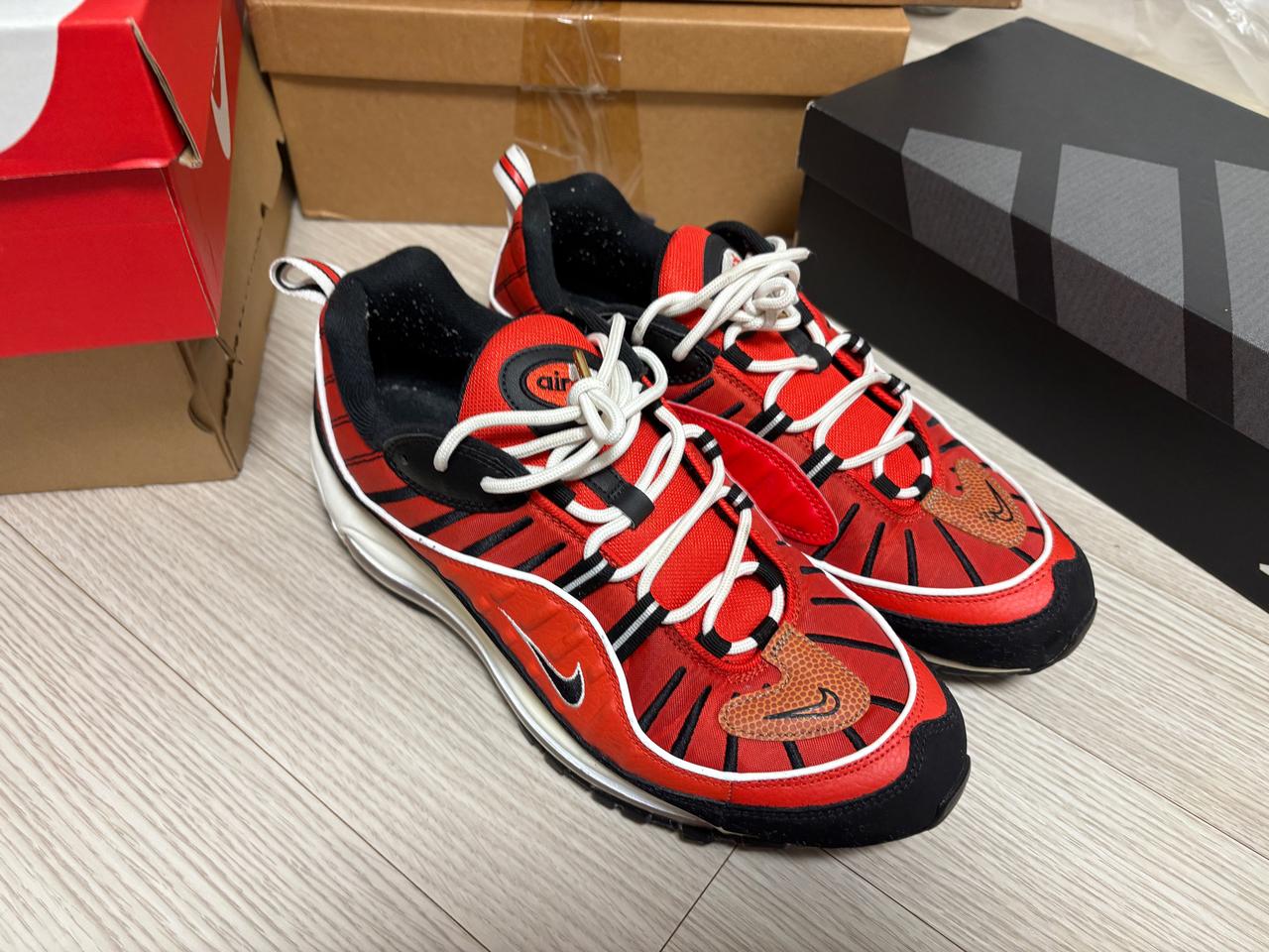 나이키 에어맥스 98 레드 280mm