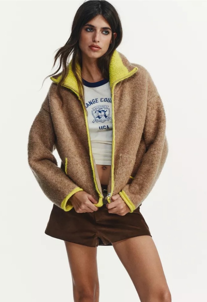 자라 여성 부클레 니트 재킷 (~통통77)