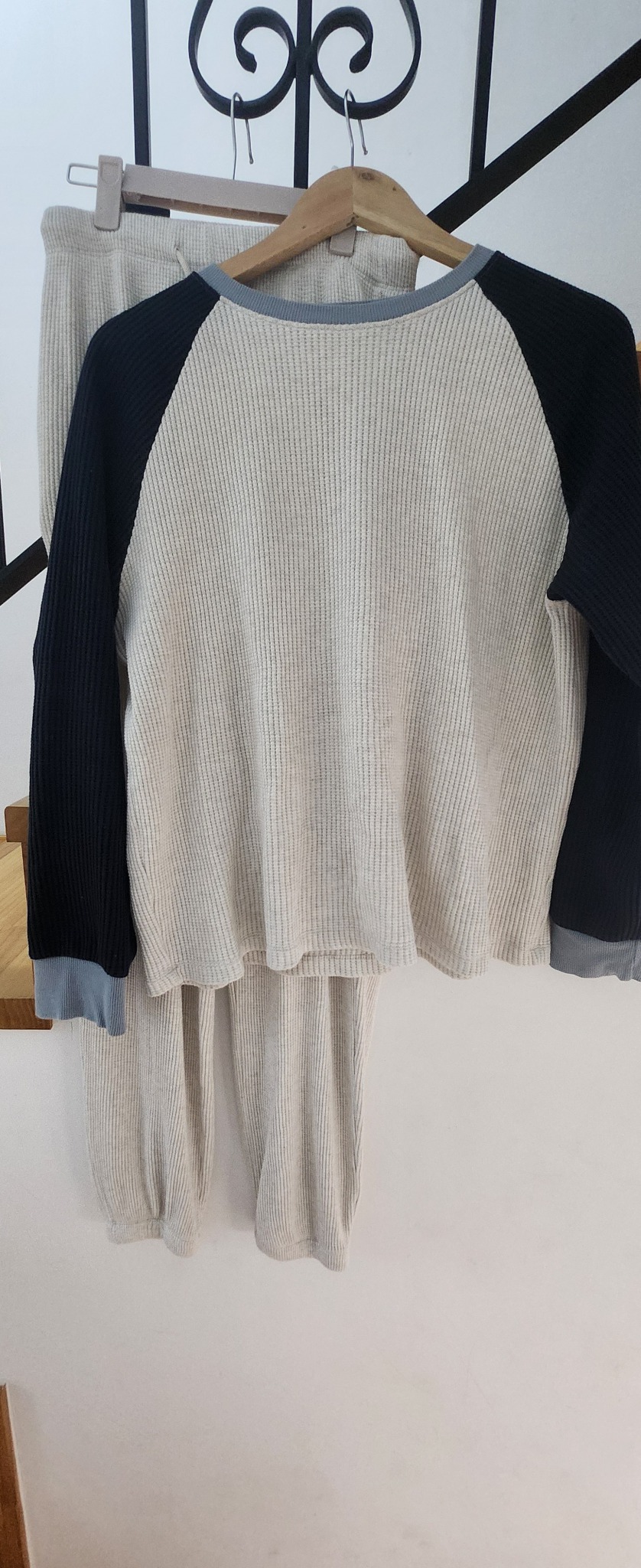 니트 상하의 세트 아이보리 66-77