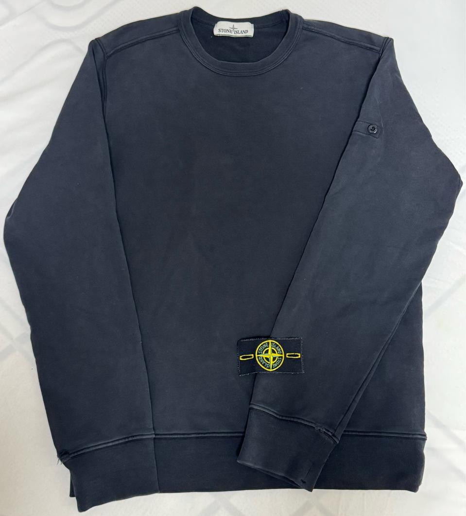 [L]스톤아일랜드 크루넥 블랙 맨투맨