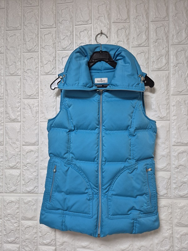 먼싱웨어 오리털 정품 여자 겨울 여성 골프덕다운패딩점퍼조끼80