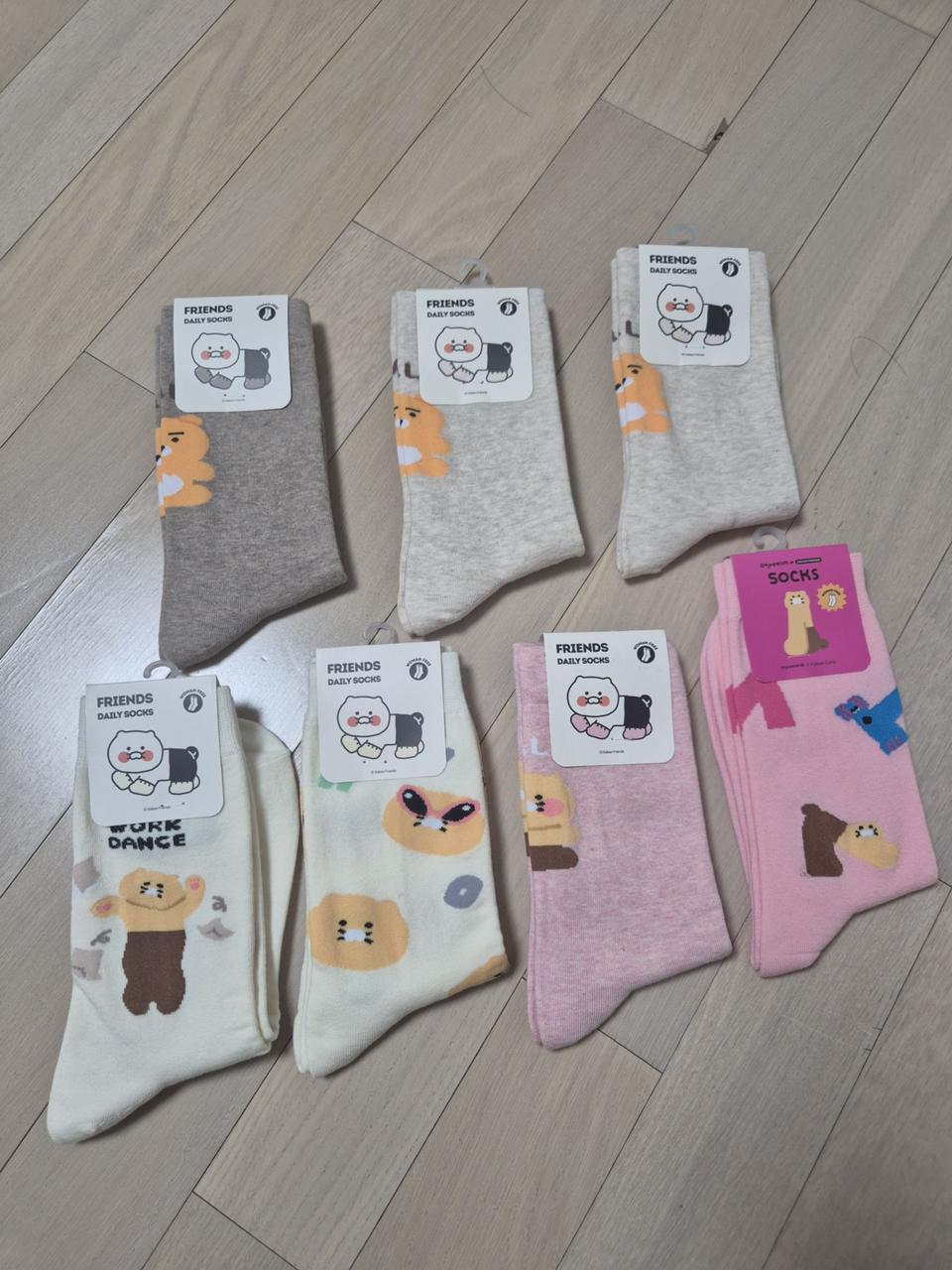 카카오프렌즈 양말