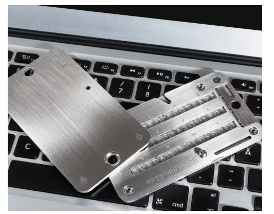 밀봉 미사용 고급 크립토스틸 암호화폐 물리지갑 무료배송