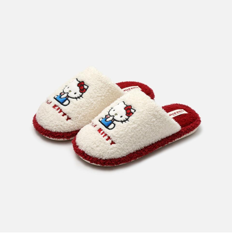 산리오 헬로키티 털 슬리퍼 실내화 240-250