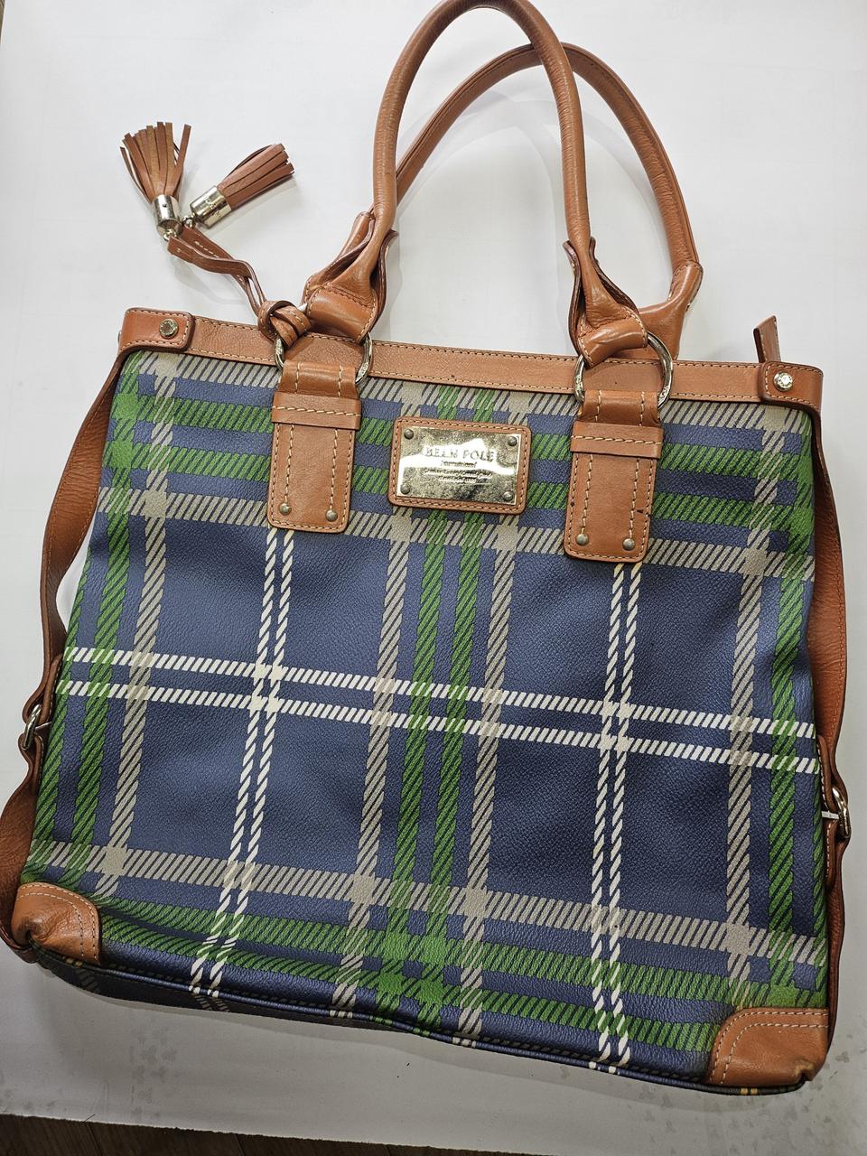 ♡빈폴 체크 토트백