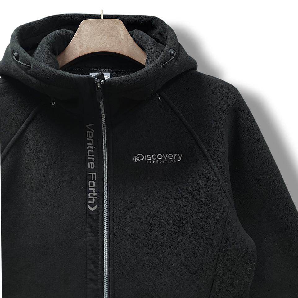 [95] 디스커버리 익스페디션 블랙 후드 플리스 자켓