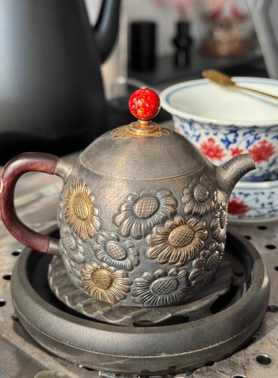 옛날 순은 주전자