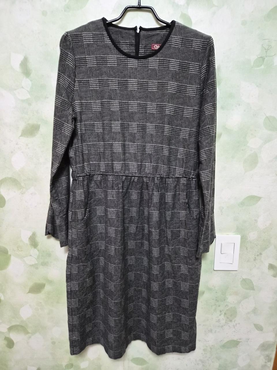 체크 원피스