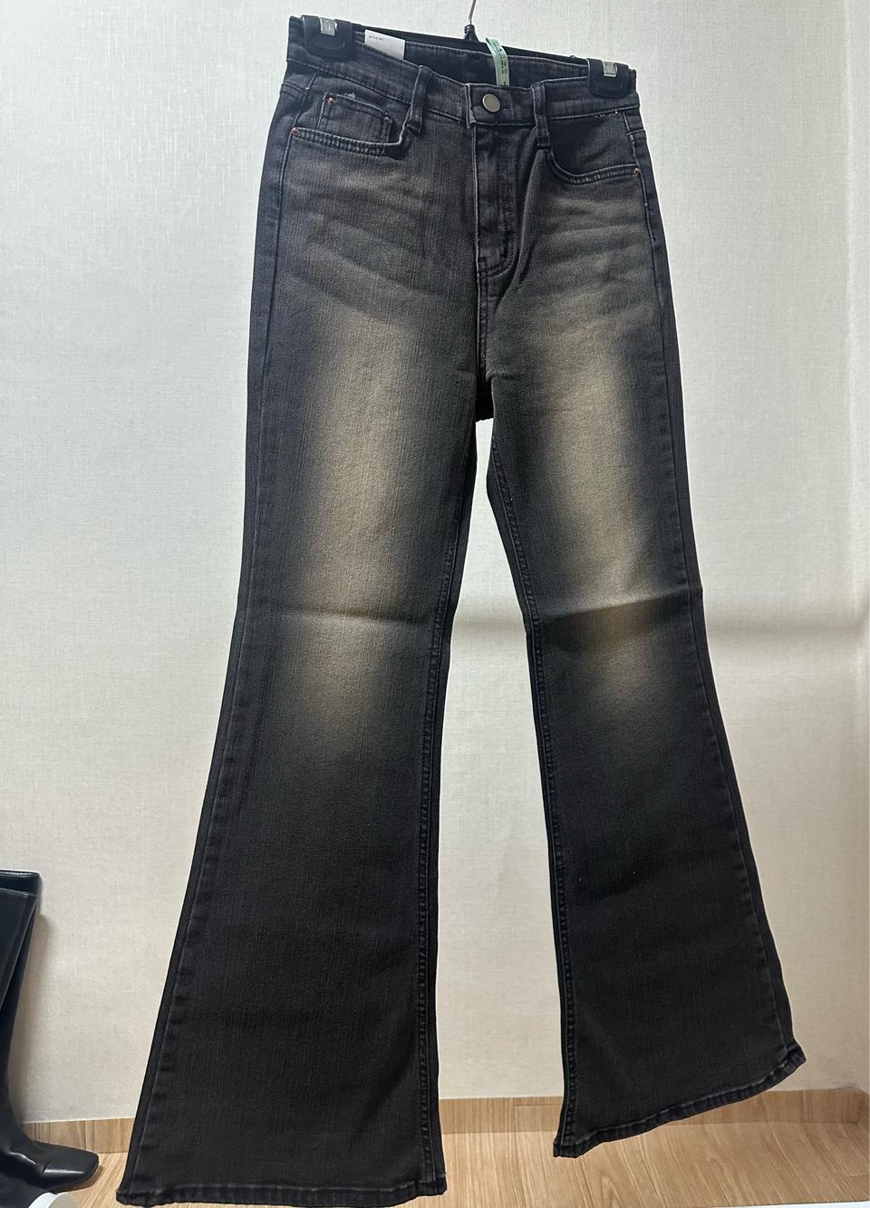 (새상품) Syndrome 워싱 부츠컷 기모 청바지