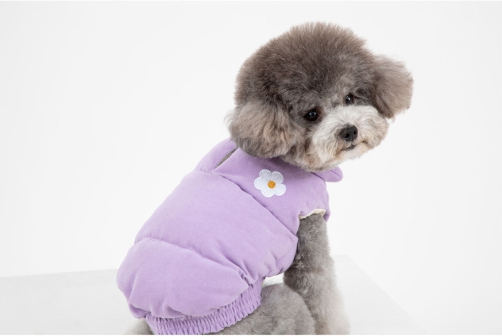 퍼피갤러리 강아지 패딩 조끼 M