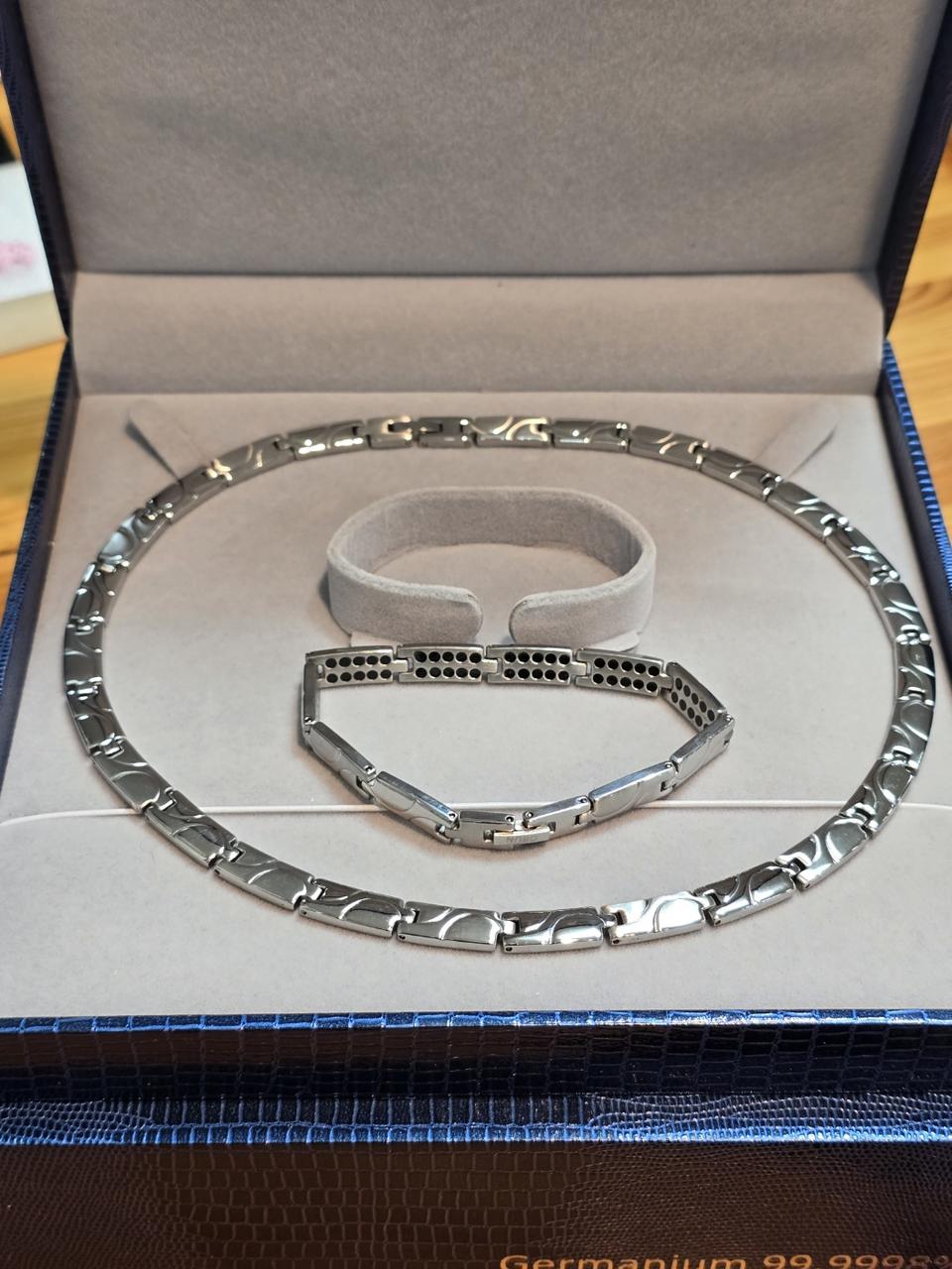 게르마늄 목걸이 와 팔찌 셋트