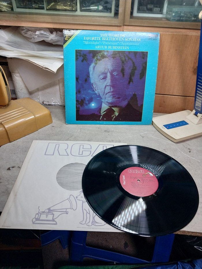 민트급 엘피/클래식 - 베토벤 월광등/루빈스타인1971 USA