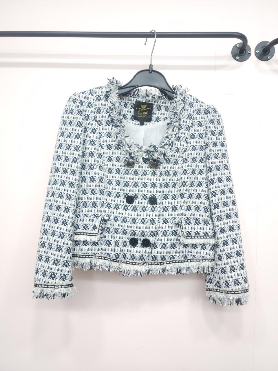 오즈세컨 7부 트위드자켓