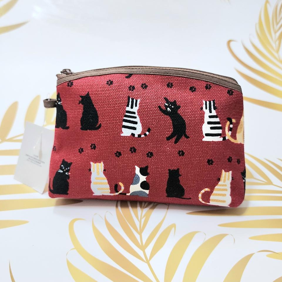 예쁜 고양이무늬 파우치