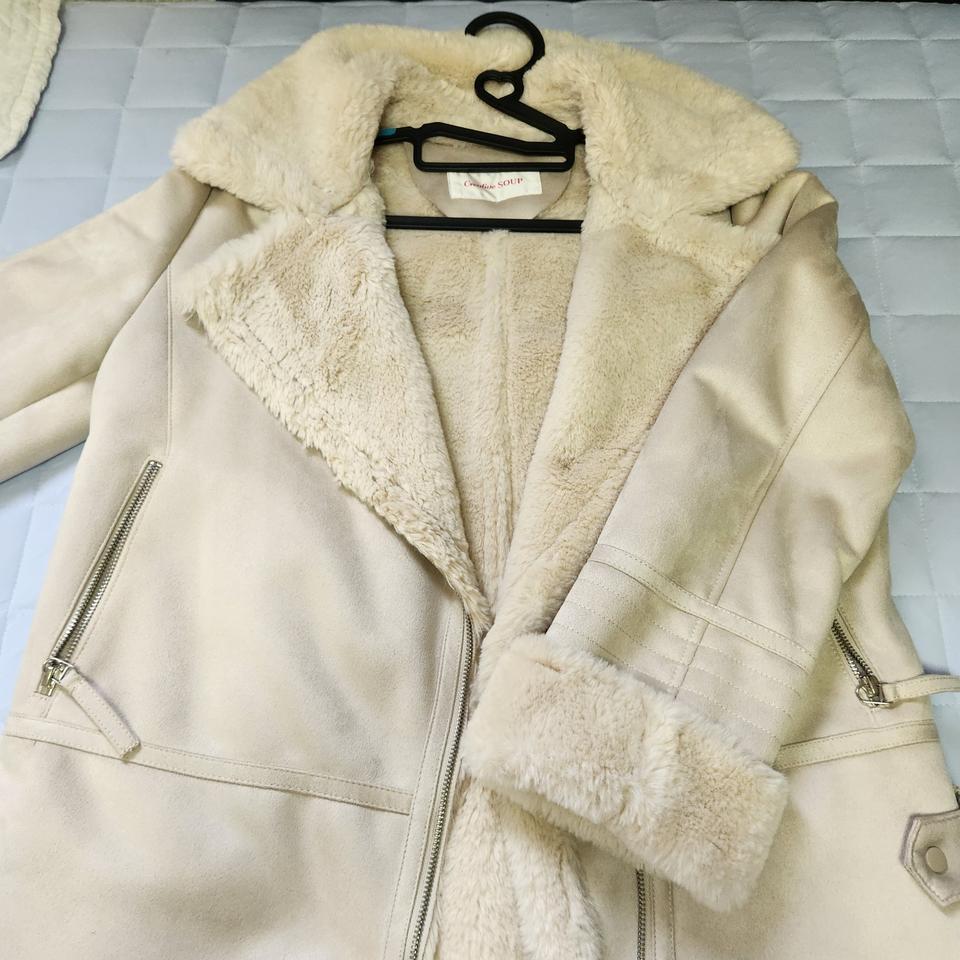 soup 아이보리 무스탕