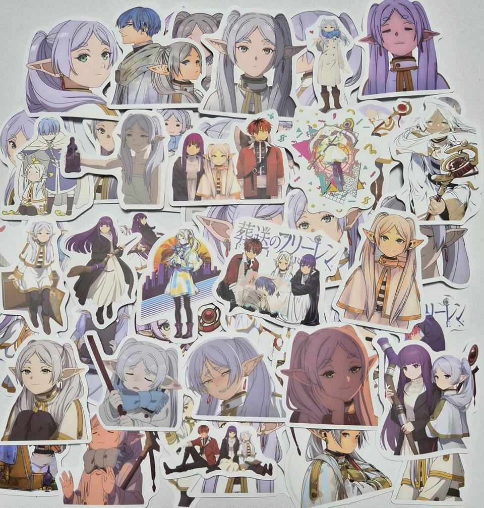 장송의프리렌 컬러 애니인컷 페른 힘멜 슈타르크 프리렌 방수 스티커 다꾸