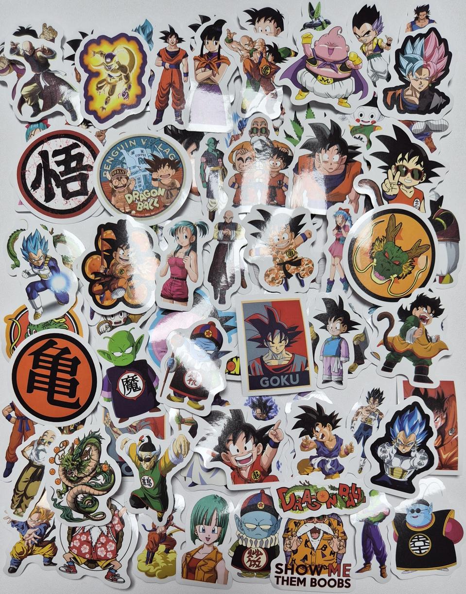 드래고볼 컬러 스티커 애니인컷 손오공 베지터 손오반 방수 스티커 다꾸