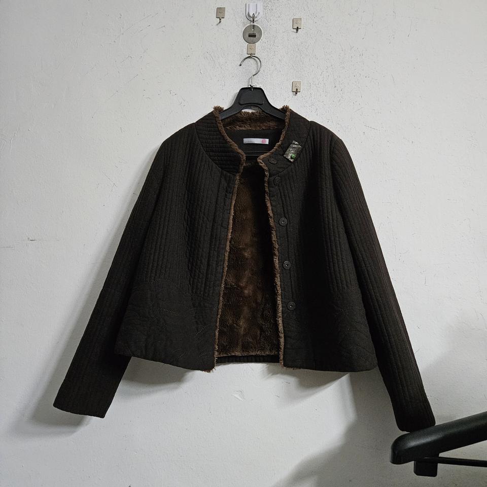 누빔후리스자켓