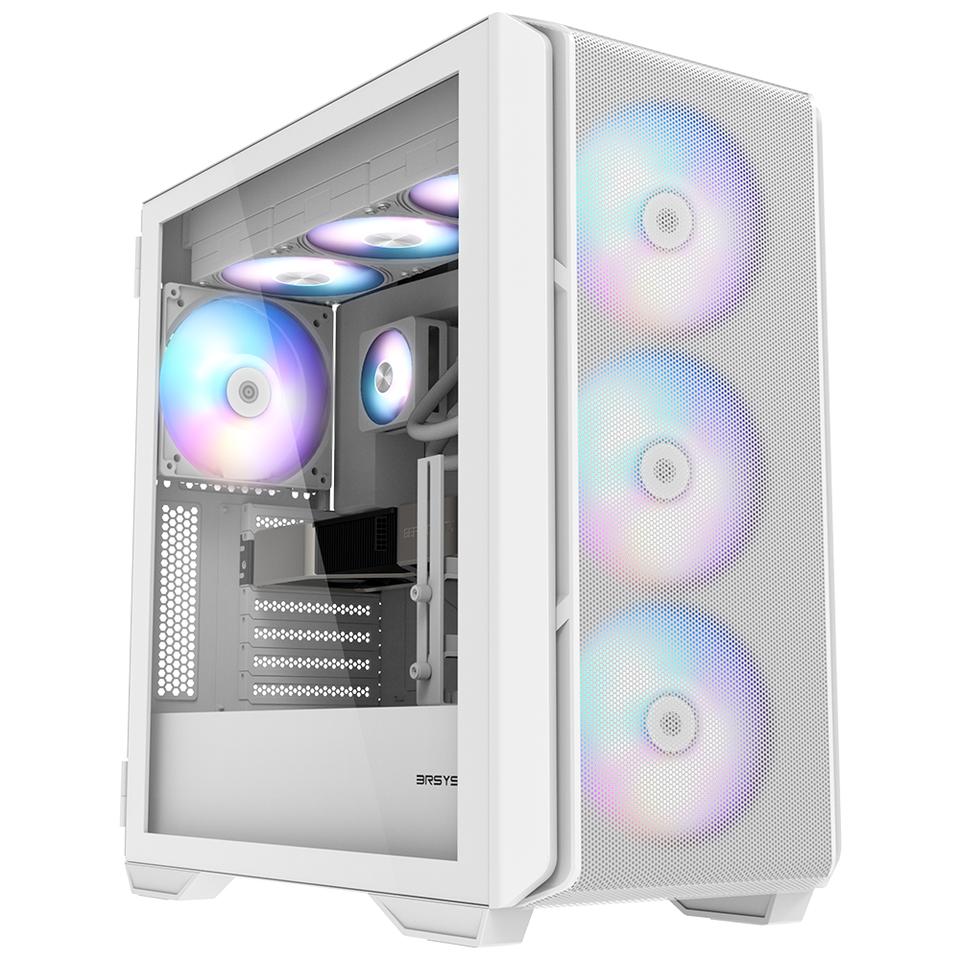 3RSYS R370 RGB 화이트 미들타워 PC케이스